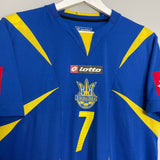 Shop 2006/07 UKRAINE SHEVCHENKO #7 AWAY SHIRT (XL) LOTTO, classic football shirts, vintage football shirts & retro soccer jerseys at Cult Kits