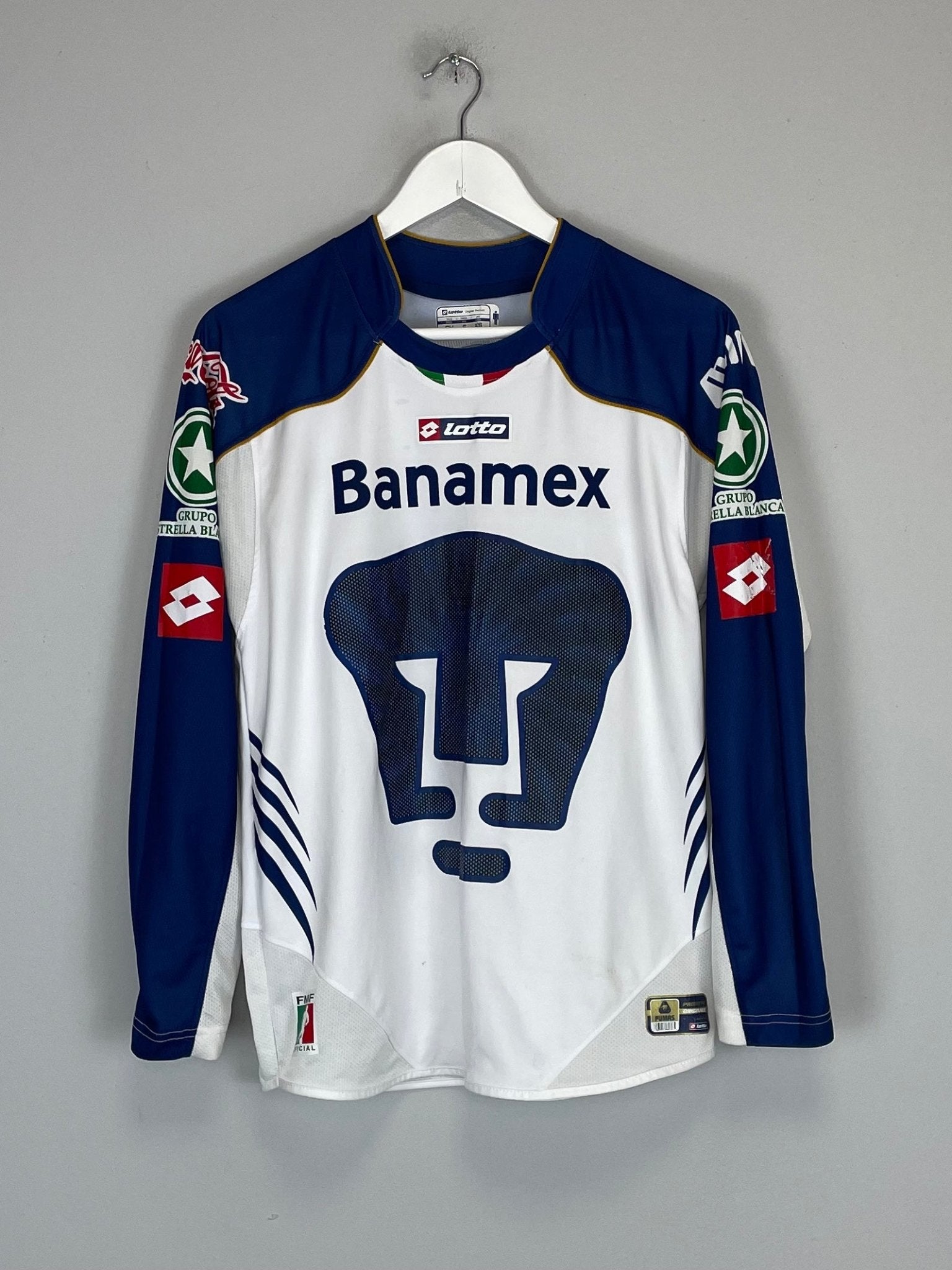 Shop 2006/07 UNAM PUMAS L/S HOME SHIRT (S) LOTTO, classic football shirts, vintage football shirts & retro soccer jerseys at Cult Kits