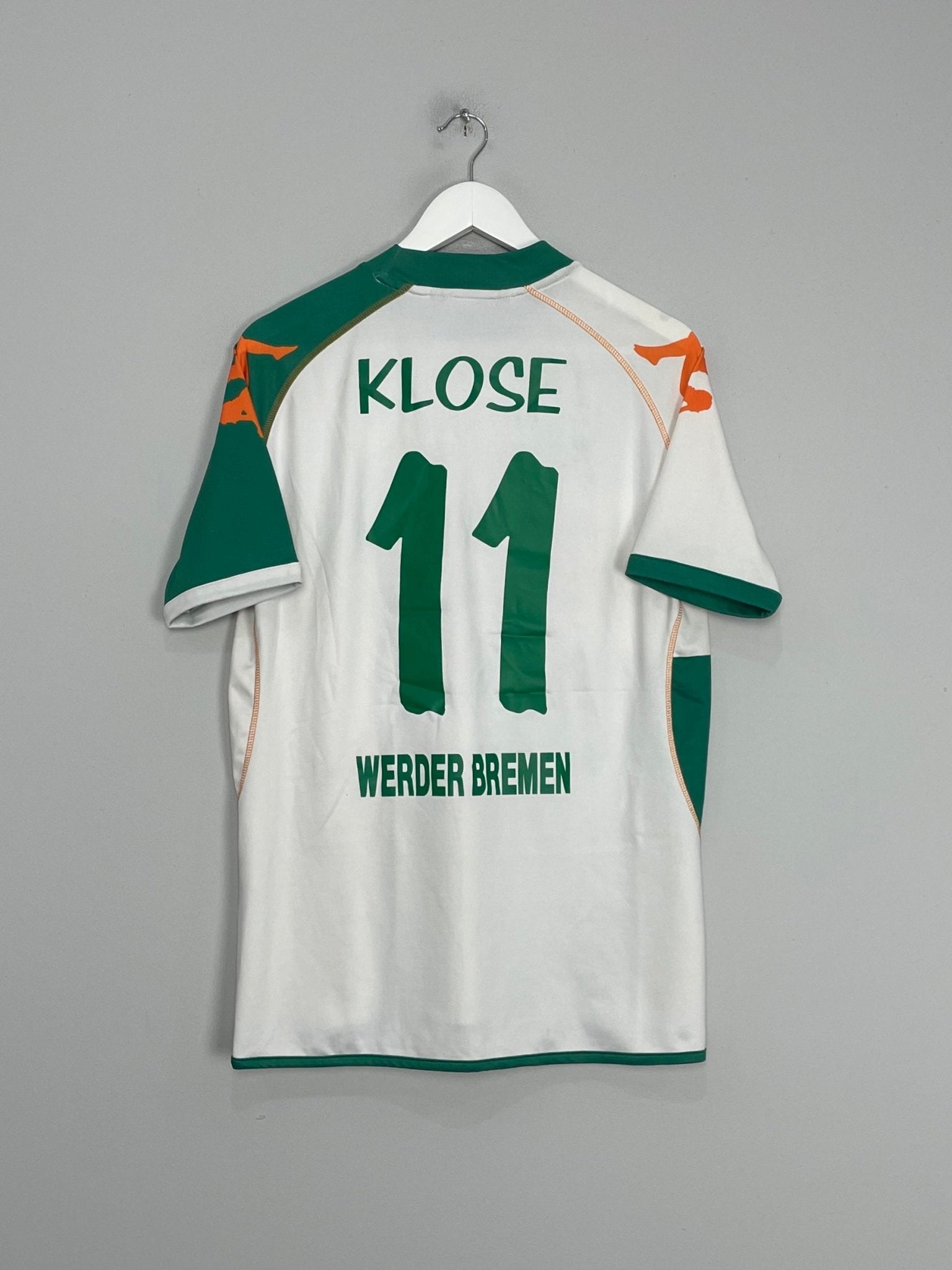 Shop 2006/07 WERDER BREMEN KLOSE #11 HOME SHIRT (XL) KAPPA, classic football shirts, vintage football shirts & retro soccer jerseys at Cult Kits