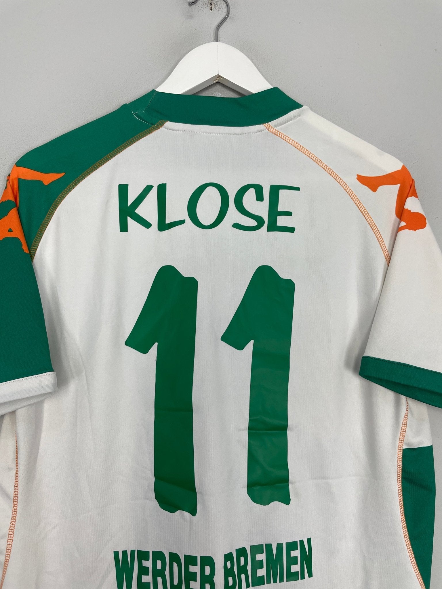 Shop 2006/07 WERDER BREMEN KLOSE #11 HOME SHIRT (XL) KAPPA, classic football shirts, vintage football shirts & retro soccer jerseys at Cult Kits
