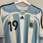 Shop 2006/08 ARGENTINA MESSI #19 HOME SHIRT (L) ADIDAS, classic football shirts, vintage football shirts & retro soccer jerseys at Cult Kits