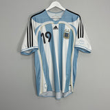 Shop 2006/08 ARGENTINA MESSI #19 HOME SHIRT (L) ADIDAS, classic football shirts, vintage football shirts & retro soccer jerseys at Cult Kits