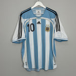 Shop 2006/08 ARGENTINA RIQUELME #10 HOME SHIRT (XL) ADIDAS, classic football shirts, vintage football shirts & retro soccer jerseys at Cult Kits