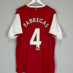 Shop 2006/08 ARSENAL FABREGAS #4 HOME SHIRT (XL) NIKE, classic football shirts, vintage football shirts & retro soccer jerseys at Cult Kits