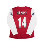 Buy 2006/08 Arsenal Henry 14 Home L/S Shirt (M) Nike ~ Free worldwide shipping ~ Authentic Vintage Football Shirts from Cult Kits
