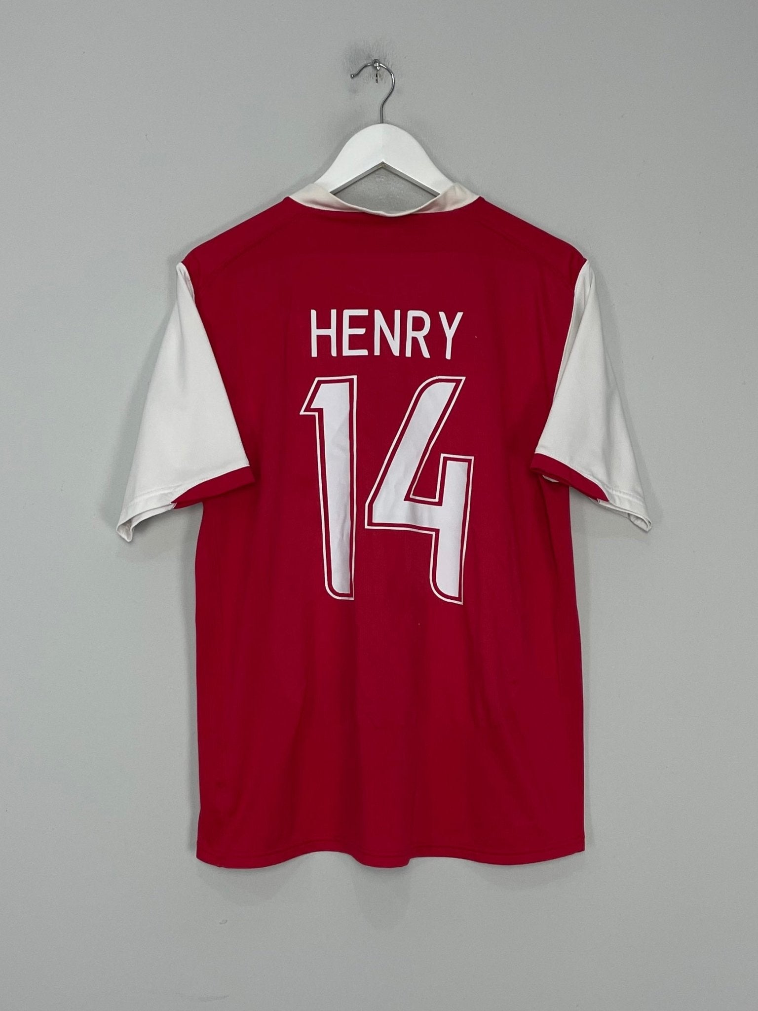 Shop 2006/08 ARSENAL HENRY #14 HOME SHIRT (M) NIKE, classic football shirts, vintage football shirts & retro soccer jerseys at Cult Kits