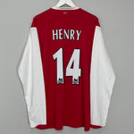 Shop 2006/08 ARSENAL HENRY #14 L/S HOME SHIRT (XXL) NIKE, classic football shirts, vintage football shirts & retro soccer jerseys at Cult Kits