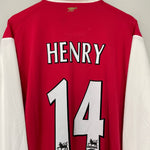 Shop 2006/08 ARSENAL HENRY #14 L/S HOME SHIRT (XXL) NIKE, classic football shirts, vintage football shirts & retro soccer jerseys at Cult Kits