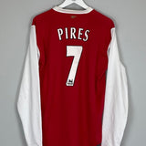 2006/08 ARSENAL PIRES 7 L/S HOME SHIRT (L) NIKE - Cult Kits - Large - Buy Vintage Football Shirts, Authentic Retro Football Shirts For Sale, Classic Football Shirts & Soccer Jersey