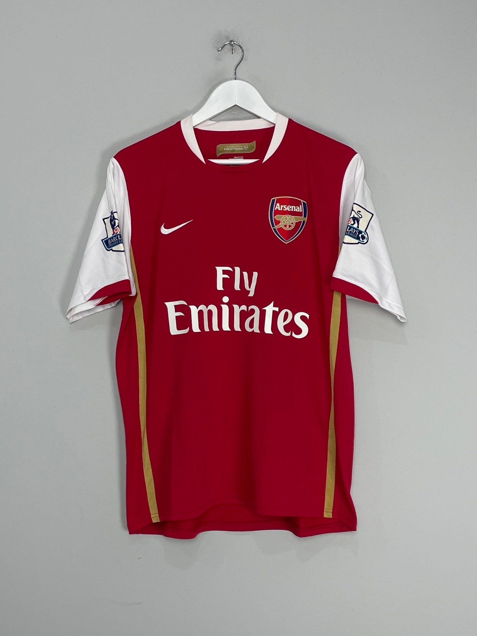 Shop 2006/08 ARSENAL SAGNA #3 HOME SHIRT (M) NIKE, classic football shirts, vintage football shirts & retro soccer jerseys at Cult Kits