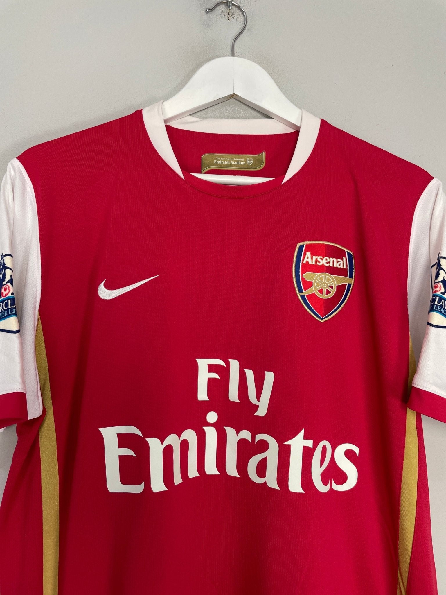 Shop 2006/08 ARSENAL SAGNA #3 HOME SHIRT (M) NIKE, classic football shirts, vintage football shirts & retro soccer jerseys at Cult Kits