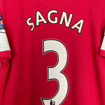 Shop 2006/08 ARSENAL SAGNA #3 HOME SHIRT (M) NIKE, classic football shirts, vintage football shirts & retro soccer jerseys at Cult Kits