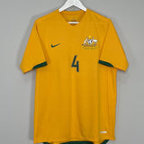 Shop 2006/08 AUSTRALIA CAHILL #4 HOME SHIRT (L) NIKE, classic football shirts, vintage football shirts & retro soccer jerseys at Cult Kits