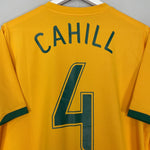 Shop 2006/08 AUSTRALIA CAHILL #4 HOME SHIRT (L) NIKE, classic football shirts, vintage football shirts & retro soccer jerseys at Cult Kits