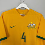 Shop 2006/08 AUSTRALIA CAHILL #4 HOME SHIRT (L) NIKE, classic football shirts, vintage football shirts & retro soccer jerseys at Cult Kits