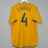 Shop 2006/08 AUSTRALIA CAHILL #4 HOME SHIRT (L) NIKE, classic football shirts, vintage football shirts & retro soccer jerseys at Cult Kits