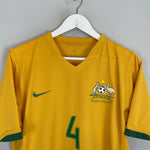 Shop 2006/08 AUSTRALIA CAHILL #4 HOME SHIRT (S) NIKE, classic football shirts, vintage football shirts & retro soccer jerseys at Cult Kits
