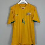 Shop 2006/08 AUSTRALIA CAHILL #4 HOME SHIRT (S) NIKE, classic football shirts, vintage football shirts & retro soccer jerseys at Cult Kits