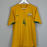 Shop 2006/08 AUSTRALIA CAHILL #4 HOME SHIRT (S) NIKE, classic football shirts, vintage football shirts & retro soccer jerseys at Cult Kits