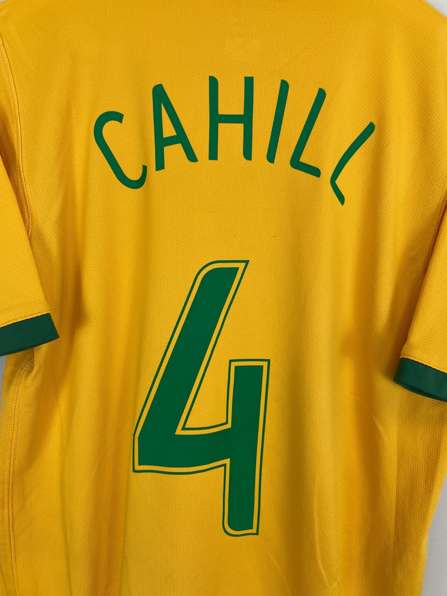 Shop 2006/08 AUSTRALIA CAHILL #4 HOME SHIRT (S) NIKE, classic football shirts, vintage football shirts & retro soccer jerseys at Cult Kits