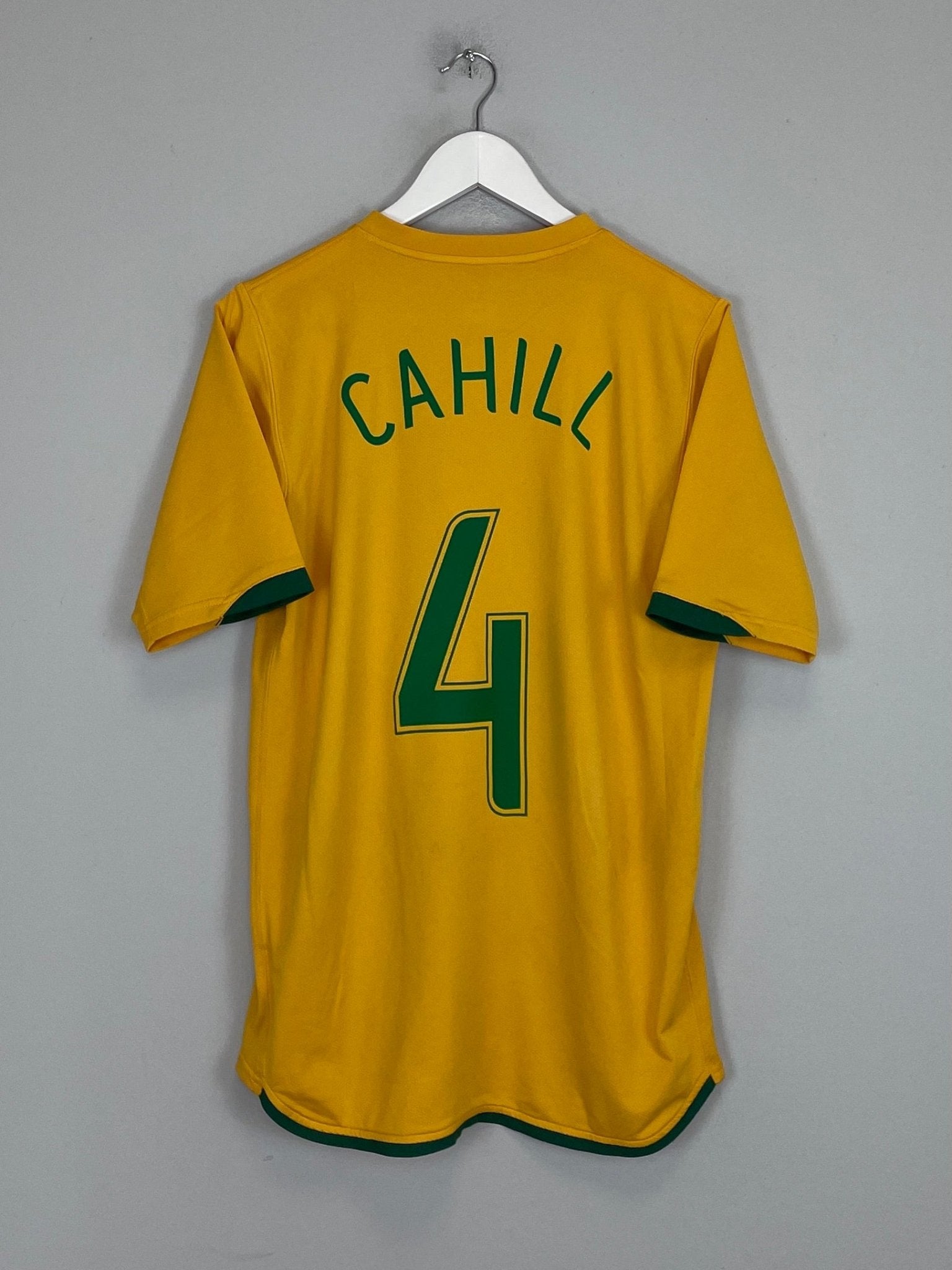 Shop 2006/08 AUSTRALIA CAHILL #4 HOME SHIRT (S) NIKE, classic football shirts, vintage football shirts & retro soccer jerseys at Cult Kits