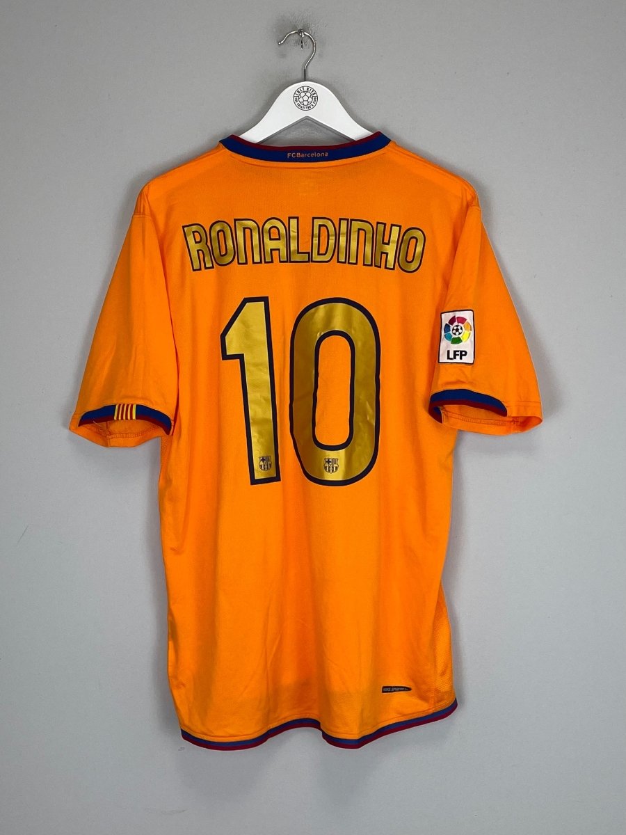 2006/08 BARCELONA RONALDINHO 10 AWAY SHIRT (L) NIKE - Cult Kits - Large - Buy Vintage Football Shirts, Authentic Retro Football Shirts For Sale, Classic Football Shirts & Soccer Jersey