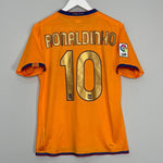 Shop 2006/08 BARCELONA RONALDINHO #10 AWAY SHIRT (S) NIKE, classic football shirts, vintage football shirts & retro soccer jerseys at Cult Kits