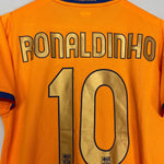 Shop 2006/08 BARCELONA RONALDINHO #10 AWAY SHIRT (S) NIKE, classic football shirts, vintage football shirts & retro soccer jerseys at Cult Kits