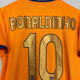 Shop 2006/08 BARCELONA RONALDINHO #10 AWAY SHIRT (S) NIKE, classic football shirts, vintage football shirts & retro soccer jerseys at Cult Kits