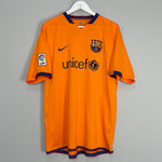 Shop 2006/08 BARCELONA RONALDINHO #10 AWAY SHIRT (XL) NIKE, classic football shirts, vintage football shirts & retro soccer jerseys at Cult Kits