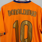 Shop 2006/08 BARCELONA RONALDINHO #10 AWAY SHIRT (XL) NIKE, classic football shirts, vintage football shirts & retro soccer jerseys at Cult Kits