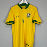 Shop 2006/08 BRAZIL ADRIANO #7 HOME SHIRT (L) NIKE, classic football shirts, vintage football shirts & retro soccer jerseys at Cult Kits