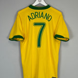 Shop 2006/08 BRAZIL ADRIANO #7 HOME SHIRT (L) NIKE, classic football shirts, vintage football shirts & retro soccer jerseys at Cult Kits