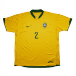 Buy 2006/08 Brazil Cafu 2 Home Shirt (XXL) Nike ~ Free worldwide shipping ~ Authentic Vintage Football Shirts from Cult Kits