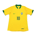 Buy 2006/08 Brazil Ronaldinho 10 Home Shirt (M) Nike ~ Free worldwide shipping ~ Authentic Vintage Football Shirts from Cult Kits