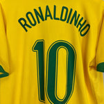 2006/08 BRAZIL RONALDINHO 10 HOME SHIRT (M) NIKE - Cult Kits - Medium - Buy Vintage Football Shirts, Authentic Retro Football Shirts For Sale, Classic Football Shirts & Soccer Jersey