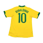 Buy 2006/08 Brazil Ronaldinho 10 Home Shirt (M) Nike ~ Free worldwide shipping ~ Authentic Vintage Football Shirts from Cult Kits