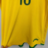 2006/08 BRAZIL RONALDINHO 10 HOME SHIRT (M) NIKE - Cult Kits - Medium - Buy Vintage Football Shirts, Authentic Retro Football Shirts For Sale, Classic Football Shirts & Soccer Jersey
