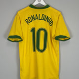 2006/08 BRAZIL RONALDINHO 10 HOME SHIRT (M) NIKE - Cult Kits - Medium - Buy Vintage Football Shirts, Authentic Retro Football Shirts For Sale, Classic Football Shirts & Soccer Jersey