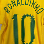 Shop 2006/08 BRAZIL RONALDINHO #10 HOME SHIRT (S) NIKE, classic football shirts, vintage football shirts & retro soccer jerseys at Cult Kits