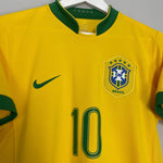 Shop 2006/08 BRAZIL RONALDINHO #10 HOME SHIRT (S) NIKE, classic football shirts, vintage football shirts & retro soccer jerseys at Cult Kits