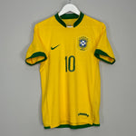 Shop 2006/08 BRAZIL RONALDINHO #10 HOME SHIRT (S) NIKE, classic football shirts, vintage football shirts & retro soccer jerseys at Cult Kits