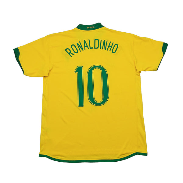 2006/08 BRAZIL RONALDINHO #10 HOME SHIRT (XL) NIKE – Cult Kits