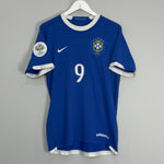 Shop 2006/08 BRAZIL RONALDO #9 AWAY SHIRT (M) NIKE, classic football shirts, vintage football shirts & retro soccer jerseys at Cult Kits