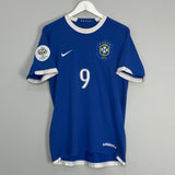Shop 2006/08 BRAZIL RONALDO #9 AWAY SHIRT (M) NIKE, classic football shirts, vintage football shirts & retro soccer jerseys at Cult Kits