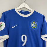 Shop 2006/08 BRAZIL RONALDO #9 AWAY SHIRT (M) NIKE, classic football shirts, vintage football shirts & retro soccer jerseys at Cult Kits