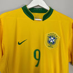 Shop 2006/08 BRAZIL RONALDO #9 HOME SHIRT (L) NIKE, classic football shirts, vintage football shirts & retro soccer jerseys at Cult Kits