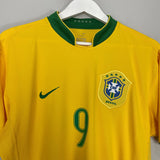 Shop 2006/08 BRAZIL RONALDO #9 HOME SHIRT (L) NIKE, classic football shirts, vintage football shirts & retro soccer jerseys at Cult Kits
