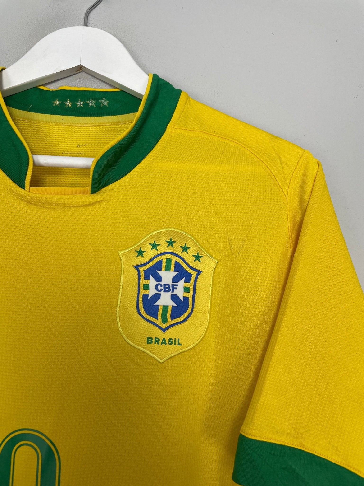 Shop 2006/08 BRAZIL RONALDO #9 HOME SHIRT (L) NIKE, classic football shirts, vintage football shirts & retro soccer jerseys at Cult Kits