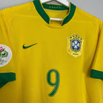 Shop 2006/08 BRAZIL RONALDO #9 HOME SHIRT (L) NIKE, classic football shirts, vintage football shirts & retro soccer jerseys at Cult Kits